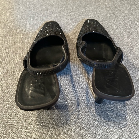Zara crystal sling back heels size 39 - Picture 5 of 5